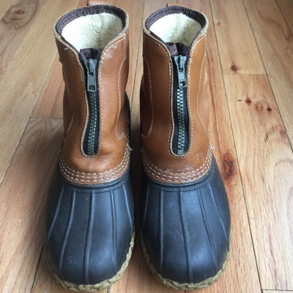 mens zipper duck boots